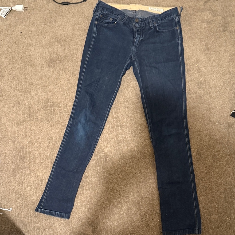 rag & bone Dark Blue Skinny Jeans